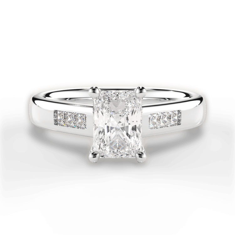 14kt White Gold/18kt White Gold/Platinum/radiant/top sku 1RAZ1193