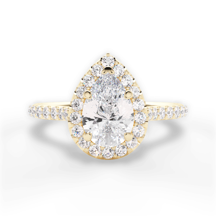 14kt Yellow Gold/18kt Yellow Gold/pear/top sku 1PZ1323