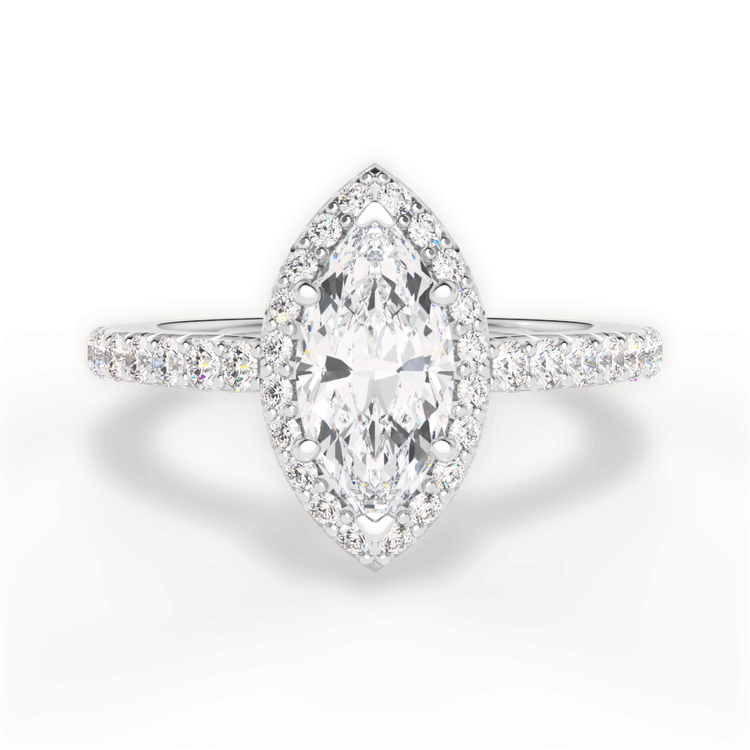 14kt White Gold/18kt White Gold/Platinum/marquise/top sku 1MZ3705