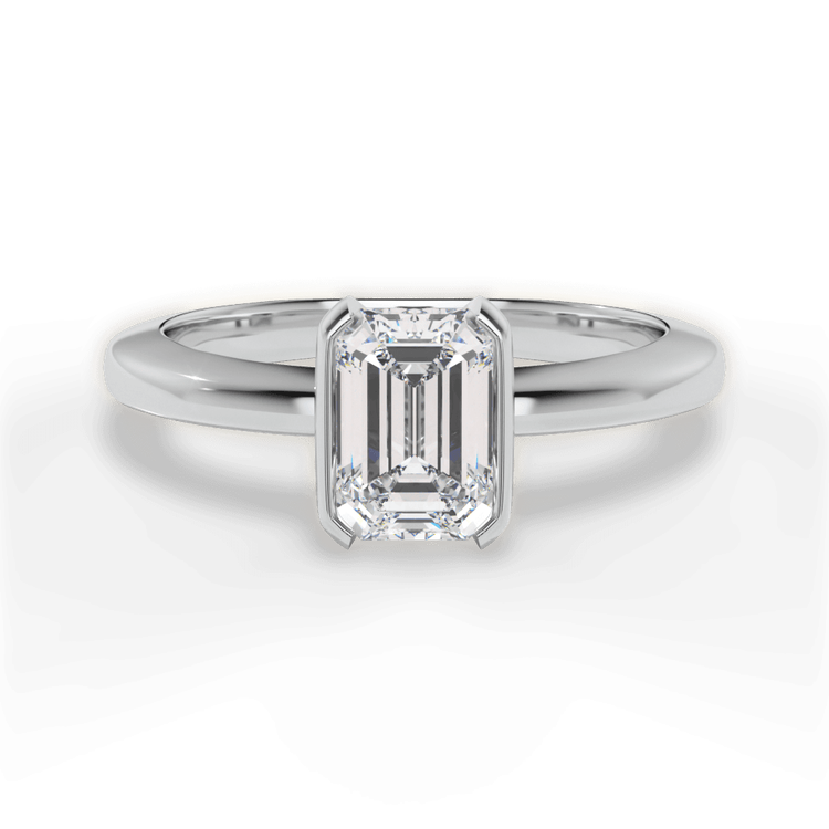 14kt White Gold/18kt White Gold/Platinum/emerald/top sku 1ECZ1065