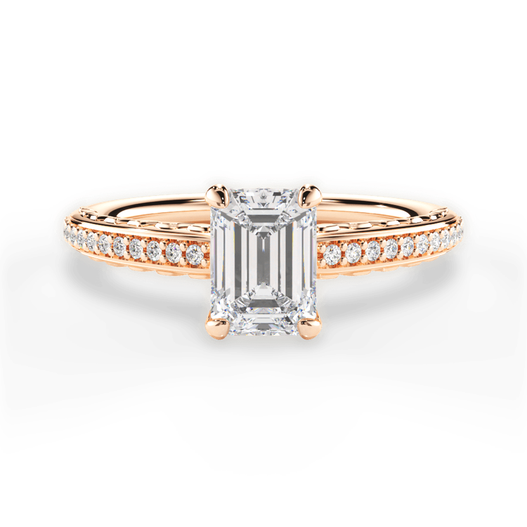 14kt Rose Gold/18kt Rose Gold/emerald/top sku 1ECZ2851