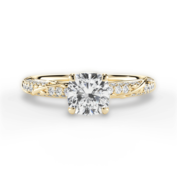 14kt Yellow Gold/18kt Yellow Gold/cushion/top sku 1CUZ4739