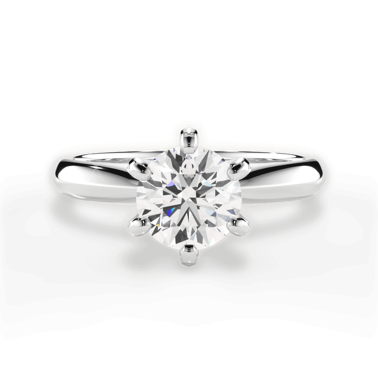 14kt White Gold/18kt White Gold/Platinum/round/top sku 1RZ7265