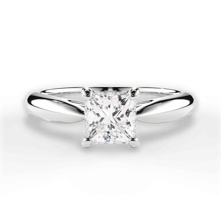 14kt White Gold/18kt White Gold/Platinum/princess/top sku 1PCZ7241
