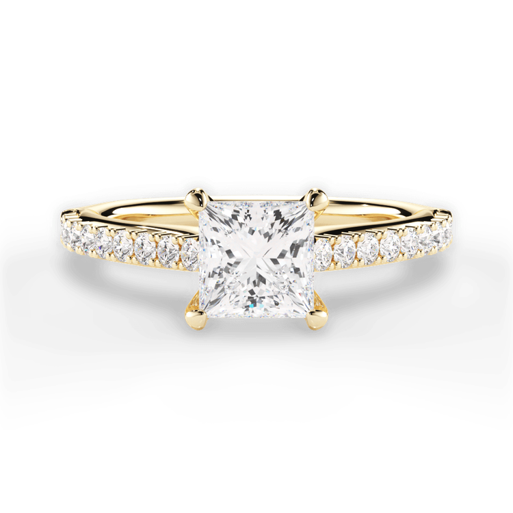 14kt Yellow Gold/18kt Yellow Gold/princess/top sku 1PCZ2498