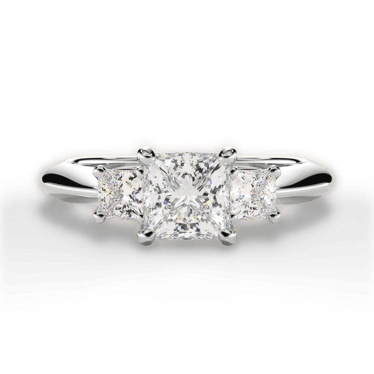 14kt White Gold/18kt White Gold/Platinum/princess/top sku 1PCZ1237P