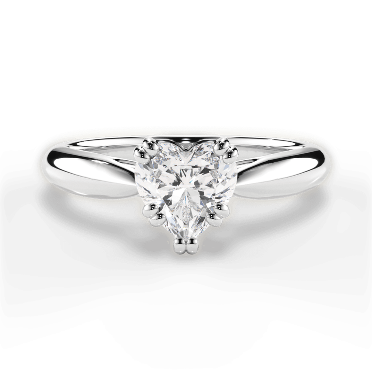 14kt White Gold/18kt White Gold/Platinum/heart/top sku 1HZ7242