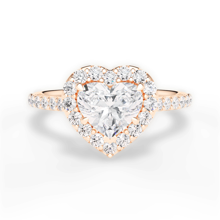 14kt Rose Gold/18kt Rose Gold/heart/top sku 1HZ1323