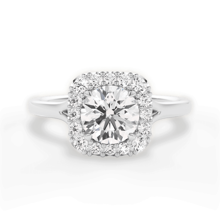14kt White Gold/18kt White Gold/Platinum/round/top sku 1RZ1322