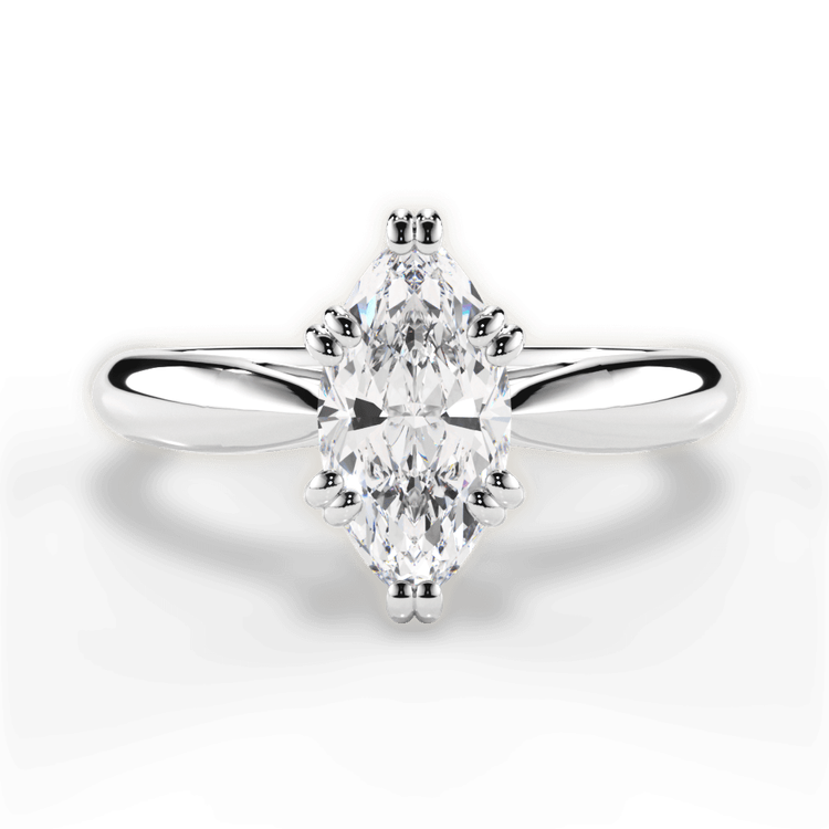14kt White Gold/18kt White Gold/Platinum/marquise/top sku 1MZ7242