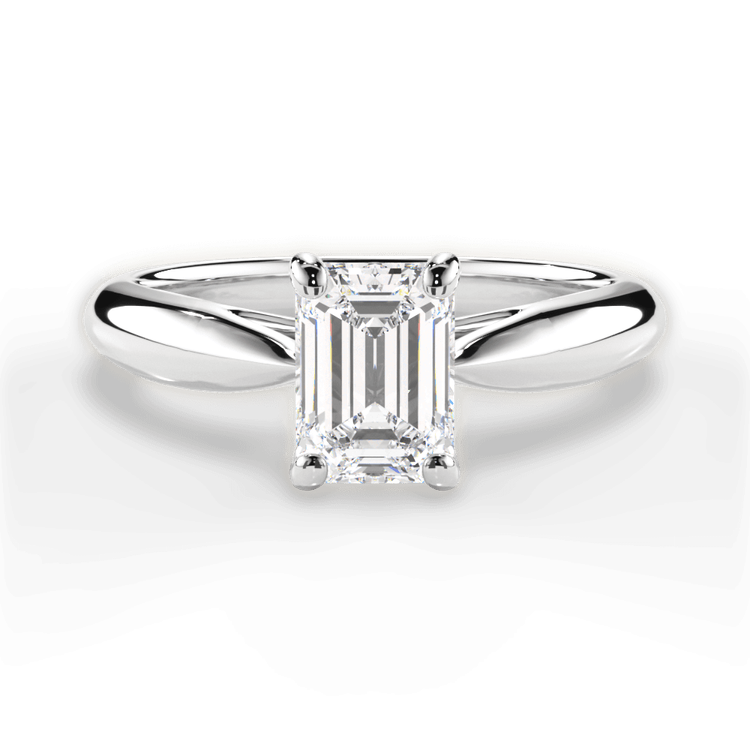 14kt White Gold/18kt White Gold/Platinum/emerald/top sku 1ECZ7241