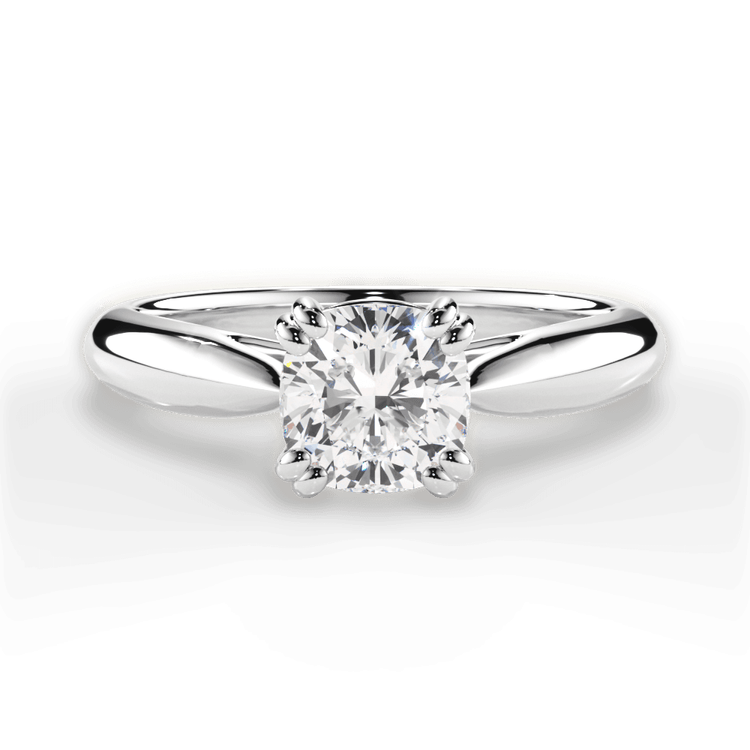 14kt White Gold/18kt White Gold/Platinum/cushion/top sku 1CUZ7242
