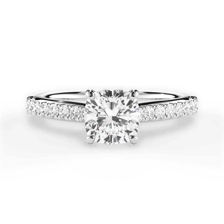 14kt White Gold/18kt White Gold/Platinum/cushion/top sku 1CUZ2489