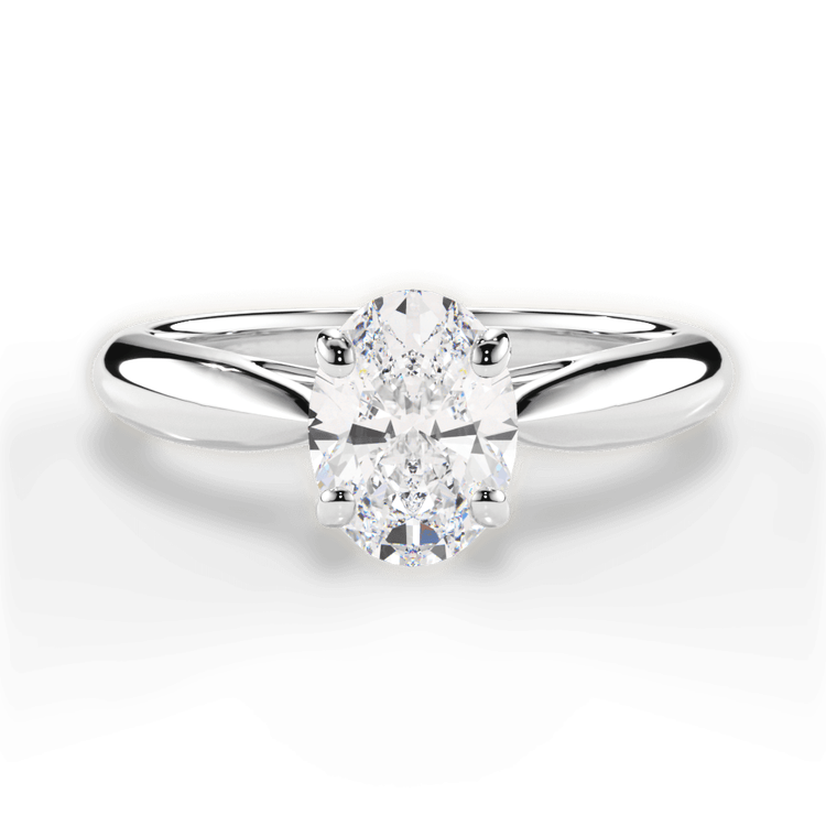 14kt White Gold/18kt White Gold/Platinum/oval/top sku 1OZ7241