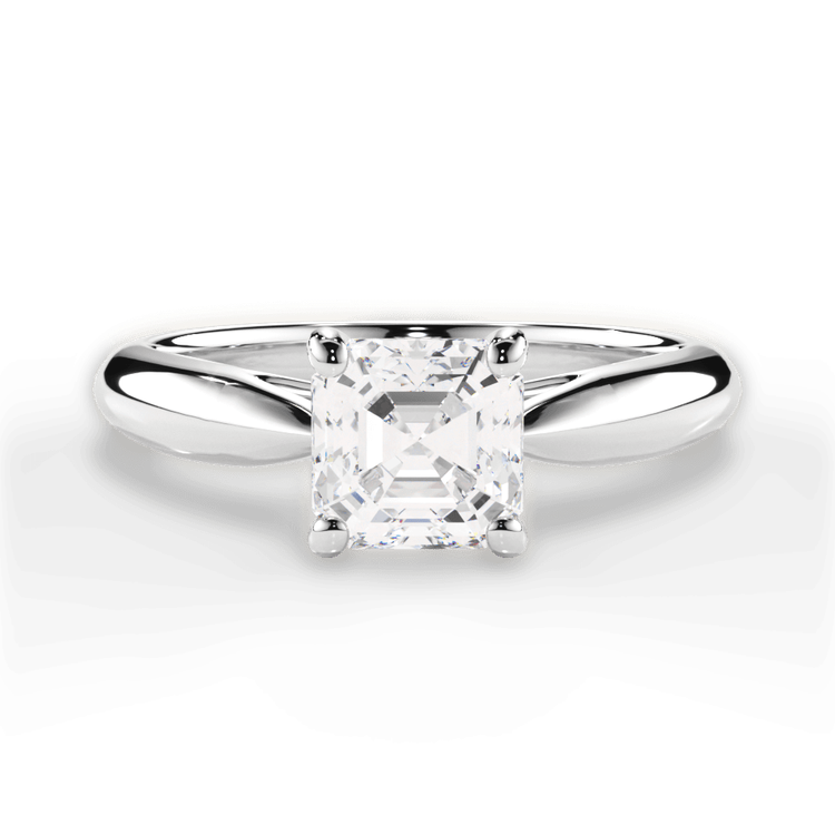 14kt White Gold/18kt White Gold/Platinum/asscher/top sku 1ASZ7241