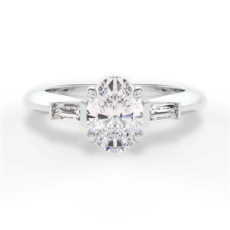 14kt White Gold/18kt White Gold/Platinum/oval/top sku 1OZ1013