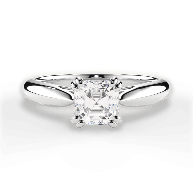 14kt White Gold/18kt White Gold/Platinum/asscher/top sku 1ASZ7242