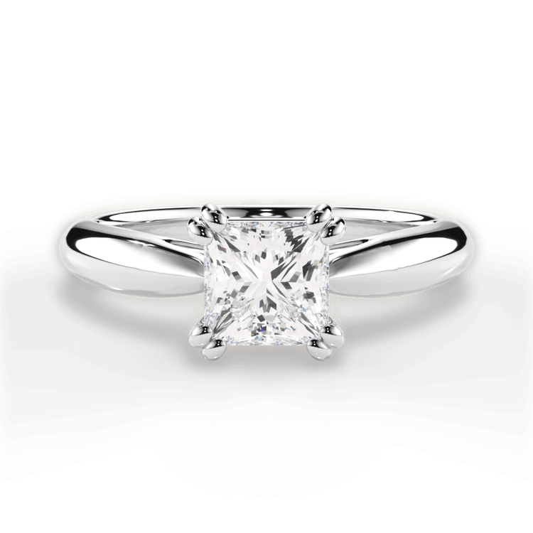 14kt White Gold/18kt White Gold/Platinum/princess/top sku 1PCZ7242