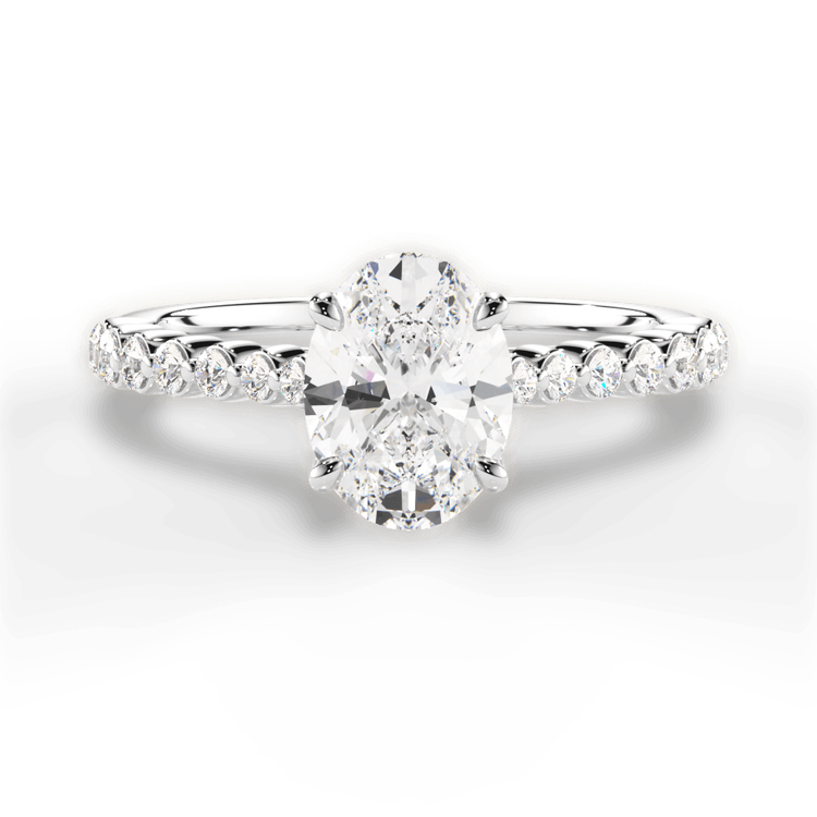 14kt White Gold/18kt White Gold/Platinum/oval/top sku 1OZ1511