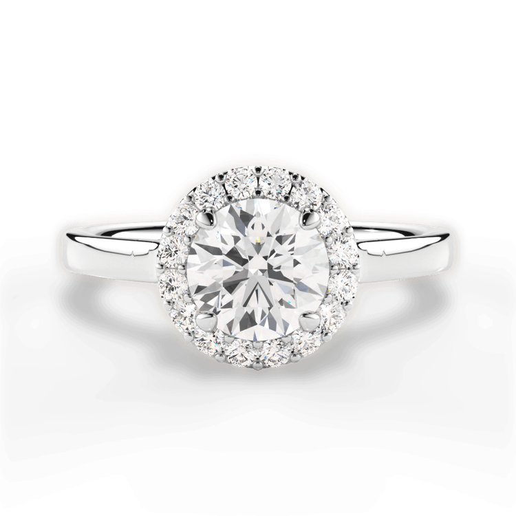14kt White Gold/18kt White Gold/Platinum/round/top sku 1RZ1329