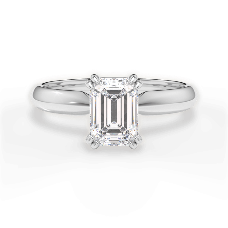 14kt White Gold/18kt White Gold/Platinum/emerald/top sku 1ECZ7262