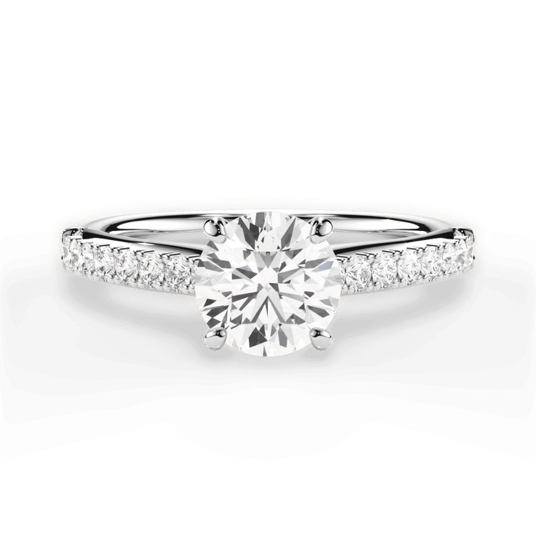 14kt White Gold/18kt White Gold/Platinum/round/top sku 1RZ2489