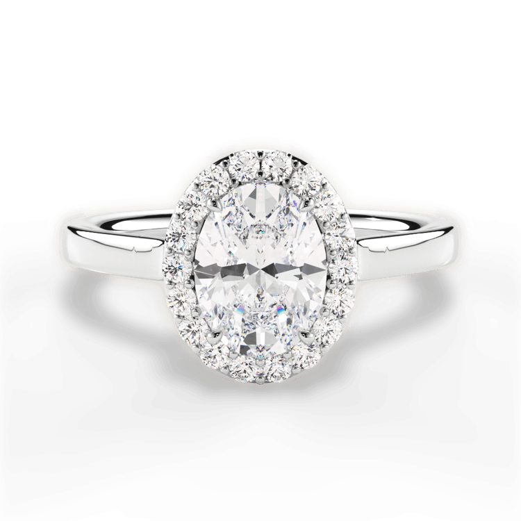 14kt White Gold/18kt White Gold/Platinum/oval/top sku 1OZ1329