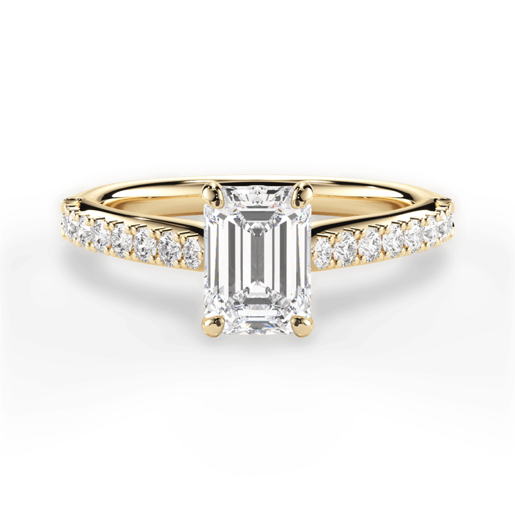 14kt Yellow Gold/18kt Yellow Gold/emerald/top sku 1ECZ2489