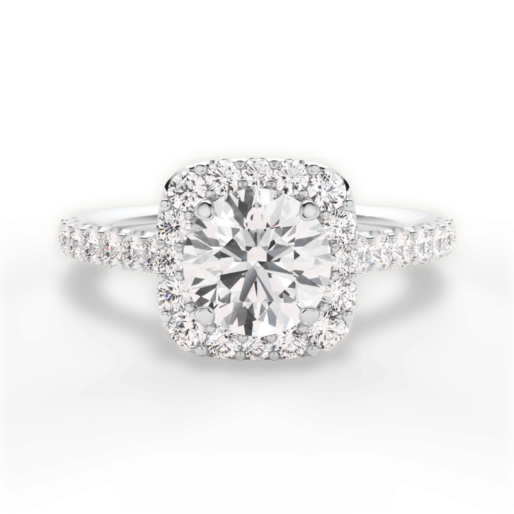 14kt White Gold/18kt White Gold/Platinum/round/top sku 1RZ1321