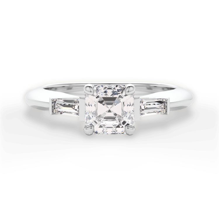 14kt White Gold/18kt White Gold/Platinum/asscher/top sku 1ASZ1013