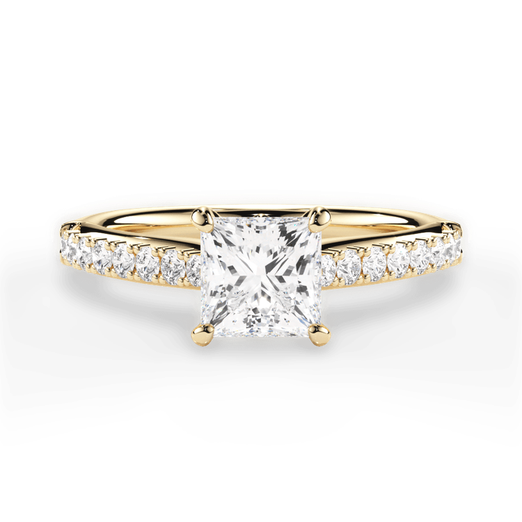 14kt Yellow Gold/18kt Yellow Gold/princess/top sku 1PCZ2489