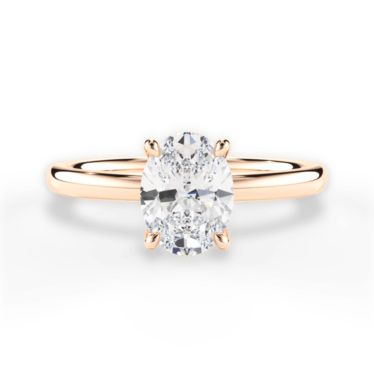 14kt Rose Gold/18kt Rose Gold/oval/top sku 1OZ4775