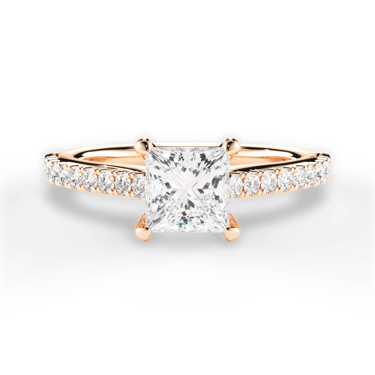 14kt Rose Gold/18kt Rose Gold/princess/top sku 1PCZ2498
