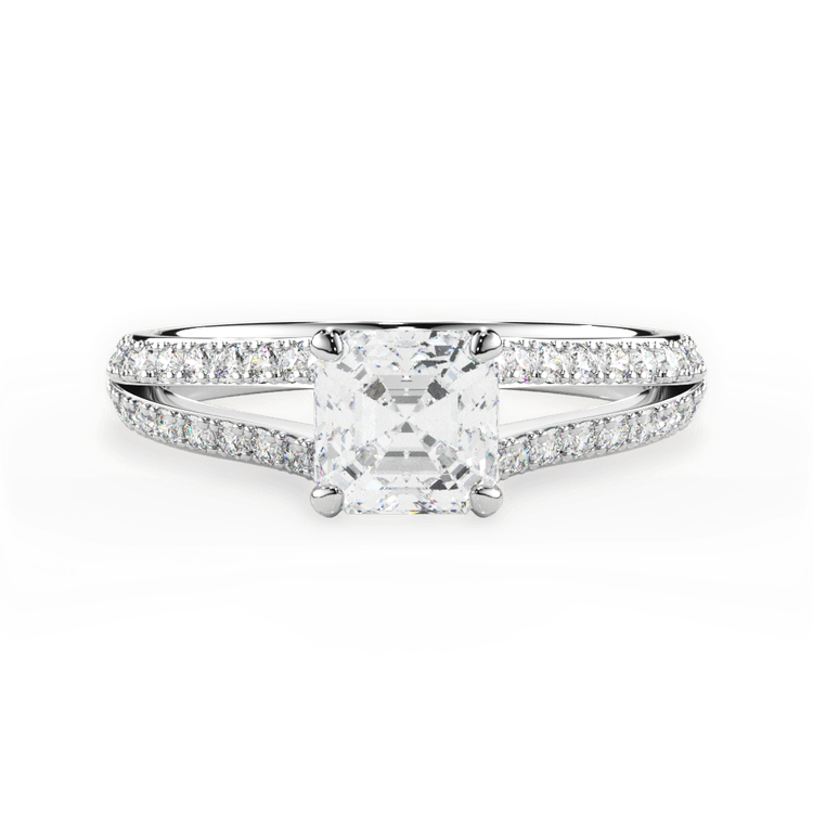 14kt White Gold/18kt White Gold/Platinum/asscher/top sku 1ASZ2488