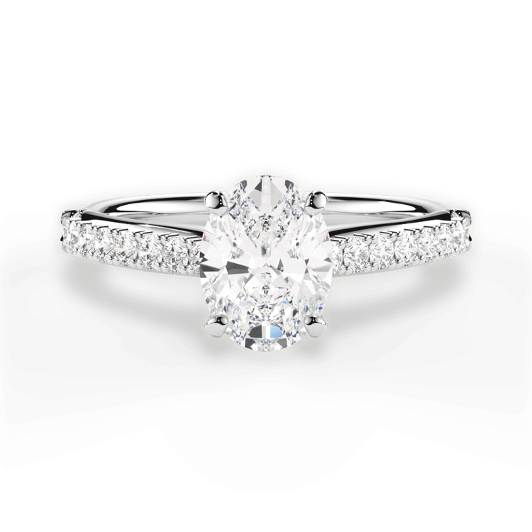 14kt White Gold/18kt White Gold/Platinum/oval/top sku 1OZ2489