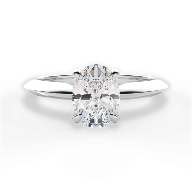 14kt White Gold/18kt White Gold/Platinum/oval/top sku 1OZ7264