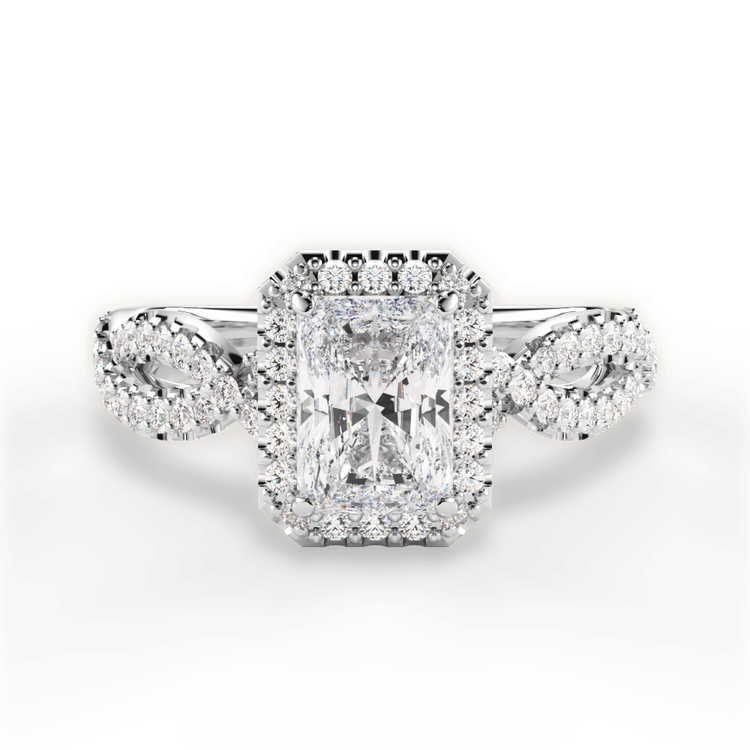 14kt White Gold/18kt White Gold/Platinum/radiant/top sku 1RAZ1318