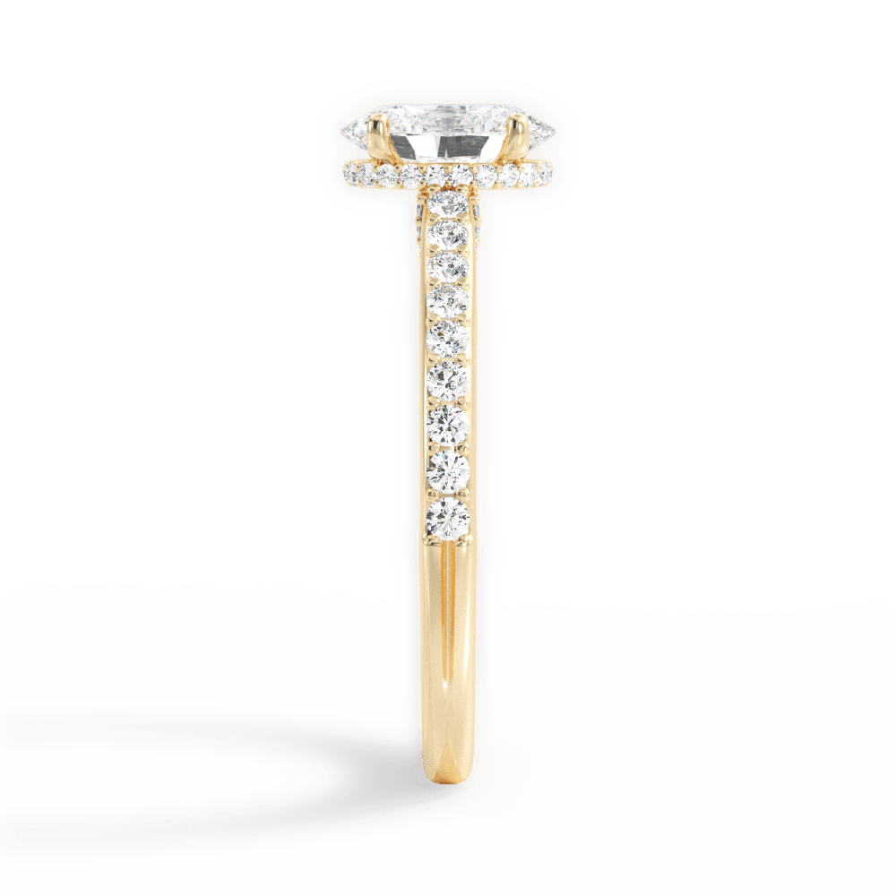 14kt Yellow Gold/18kt Yellow Gold/oval/perspective