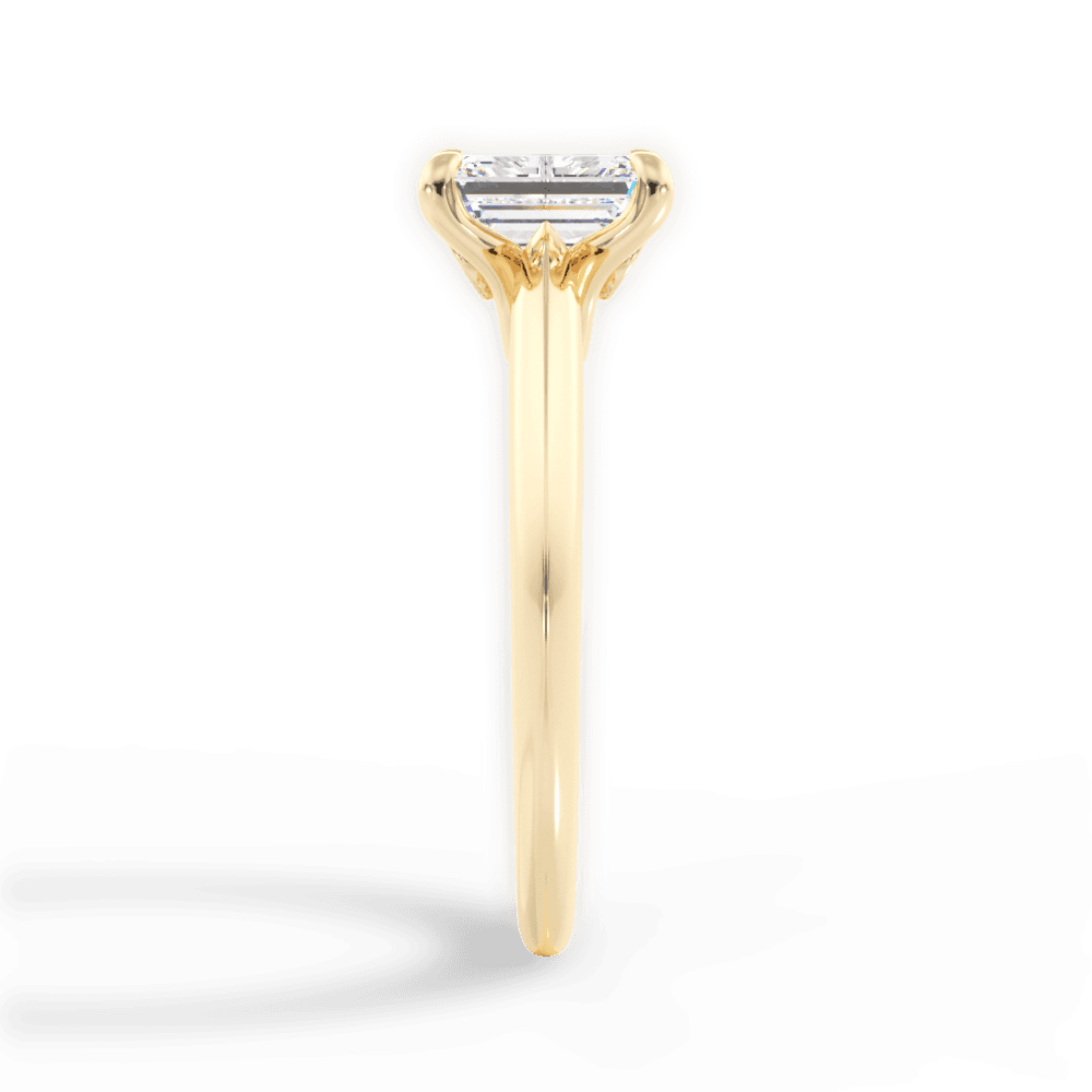 14kt Yellow Gold/18kt Yellow Gold/emerald/perspective