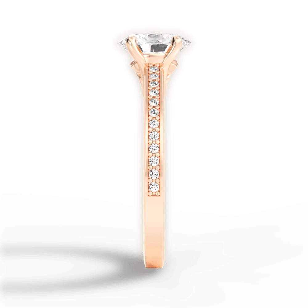 14kt Rose Gold/18kt Rose Gold/oval/perspective