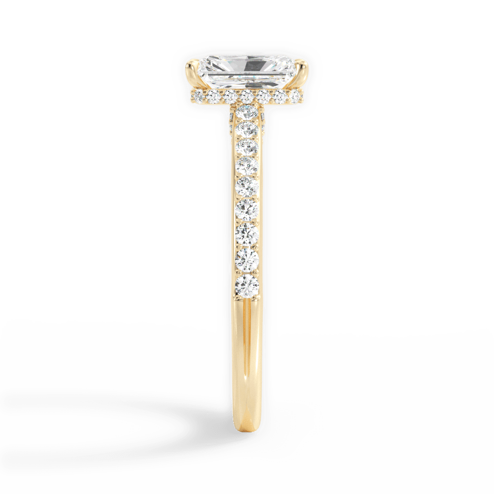 14kt Yellow Gold/18kt Yellow Gold/radiant/perspective