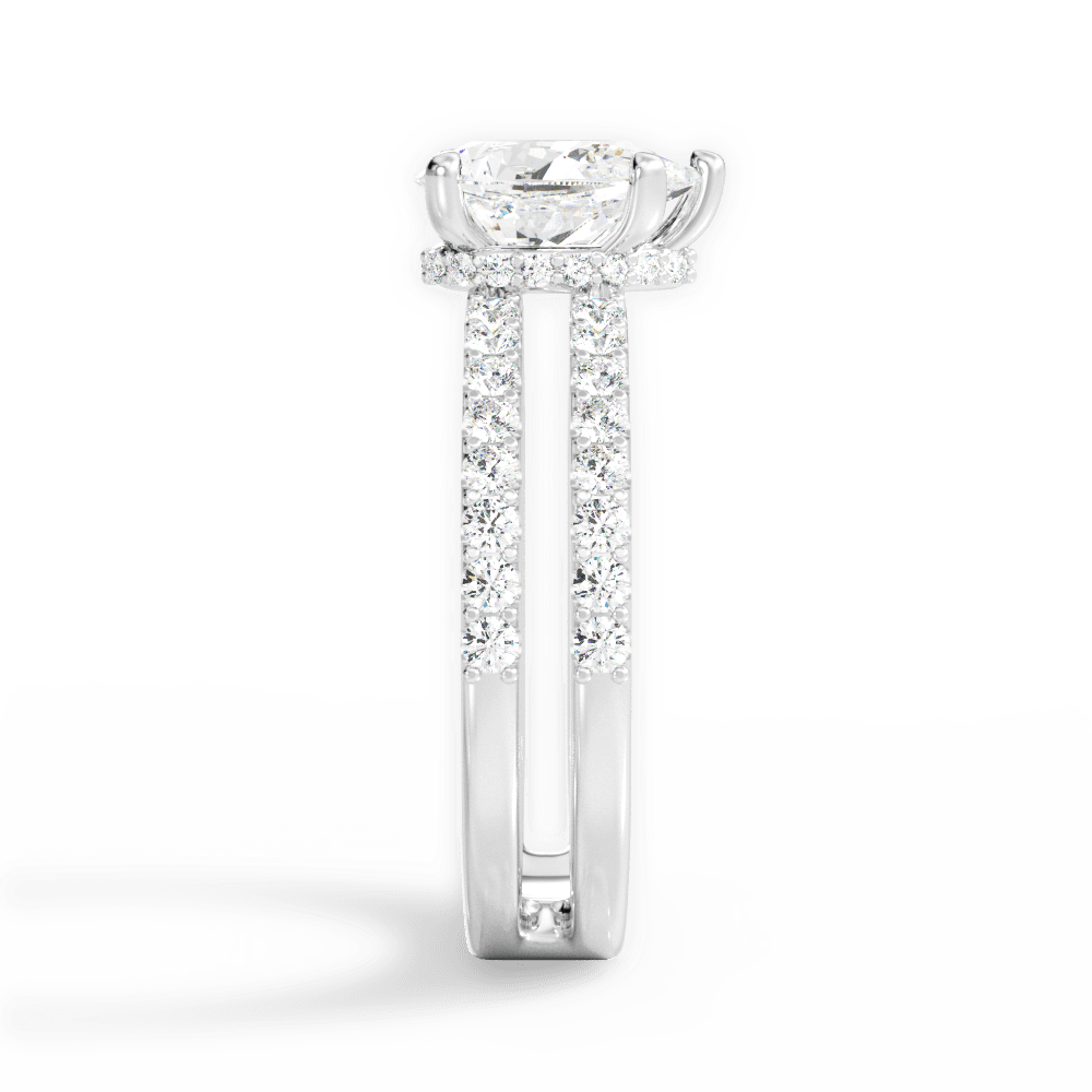 14kt White Gold/18kt White Gold/Platinum/pear/perspective