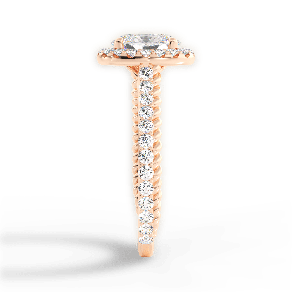 14kt Rose Gold/18kt Rose Gold/oval/perspective