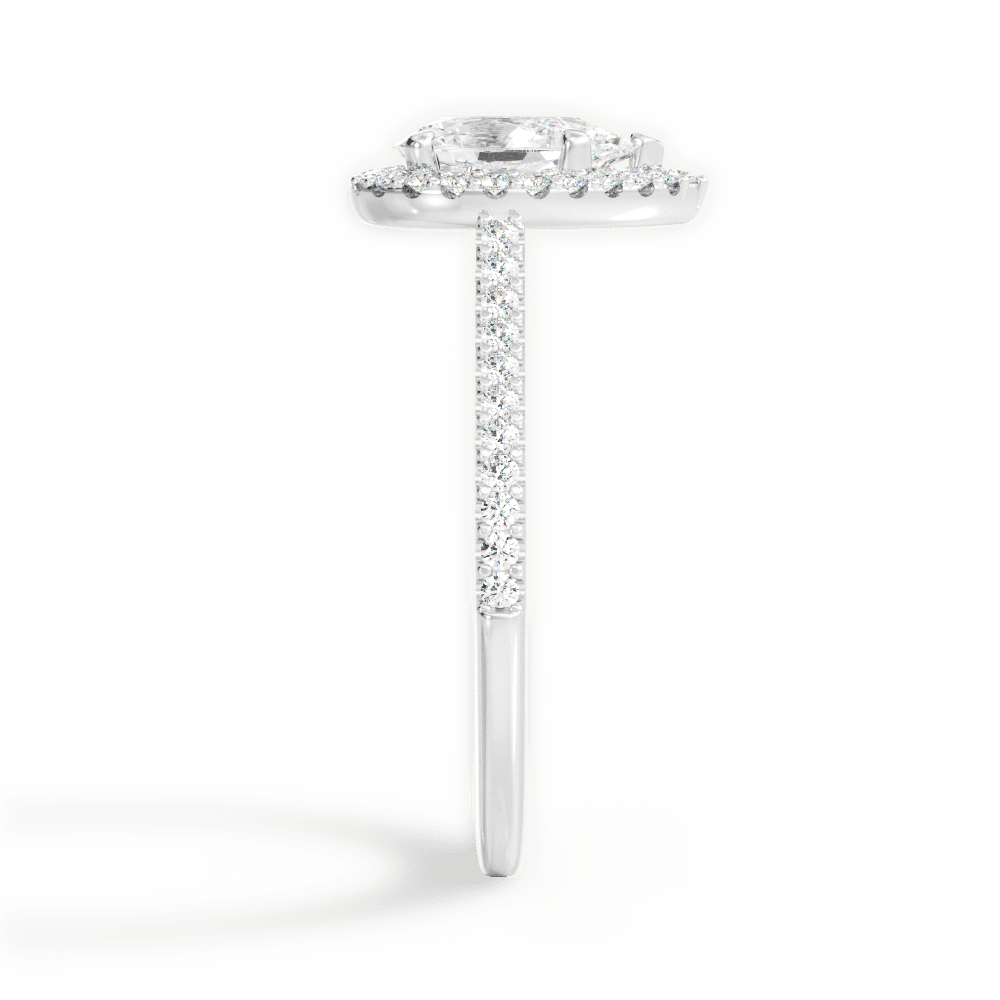 14kt White Gold/18kt White Gold/Platinum/pear/perspective