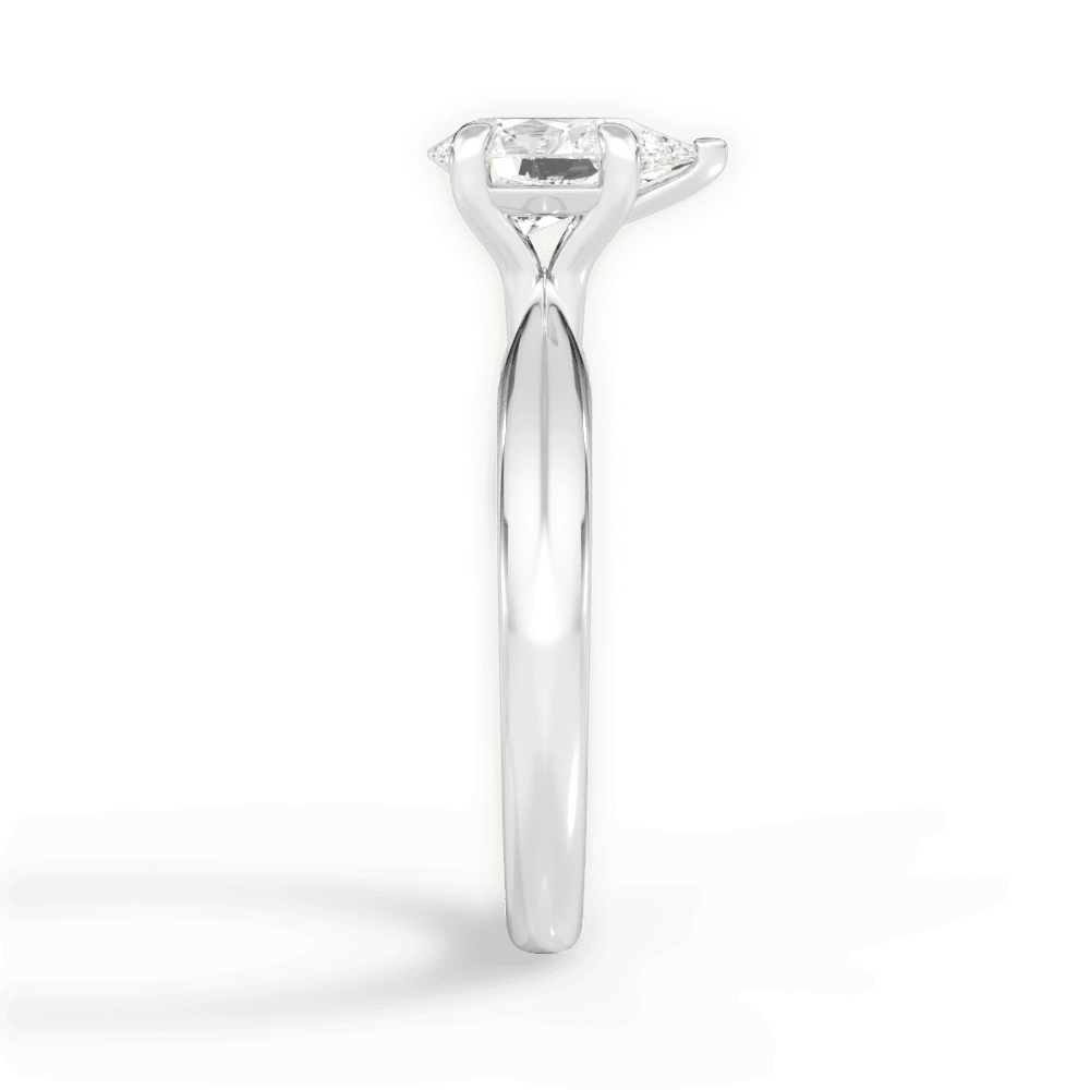 14kt White Gold/18kt White Gold/Platinum/pear/perspective