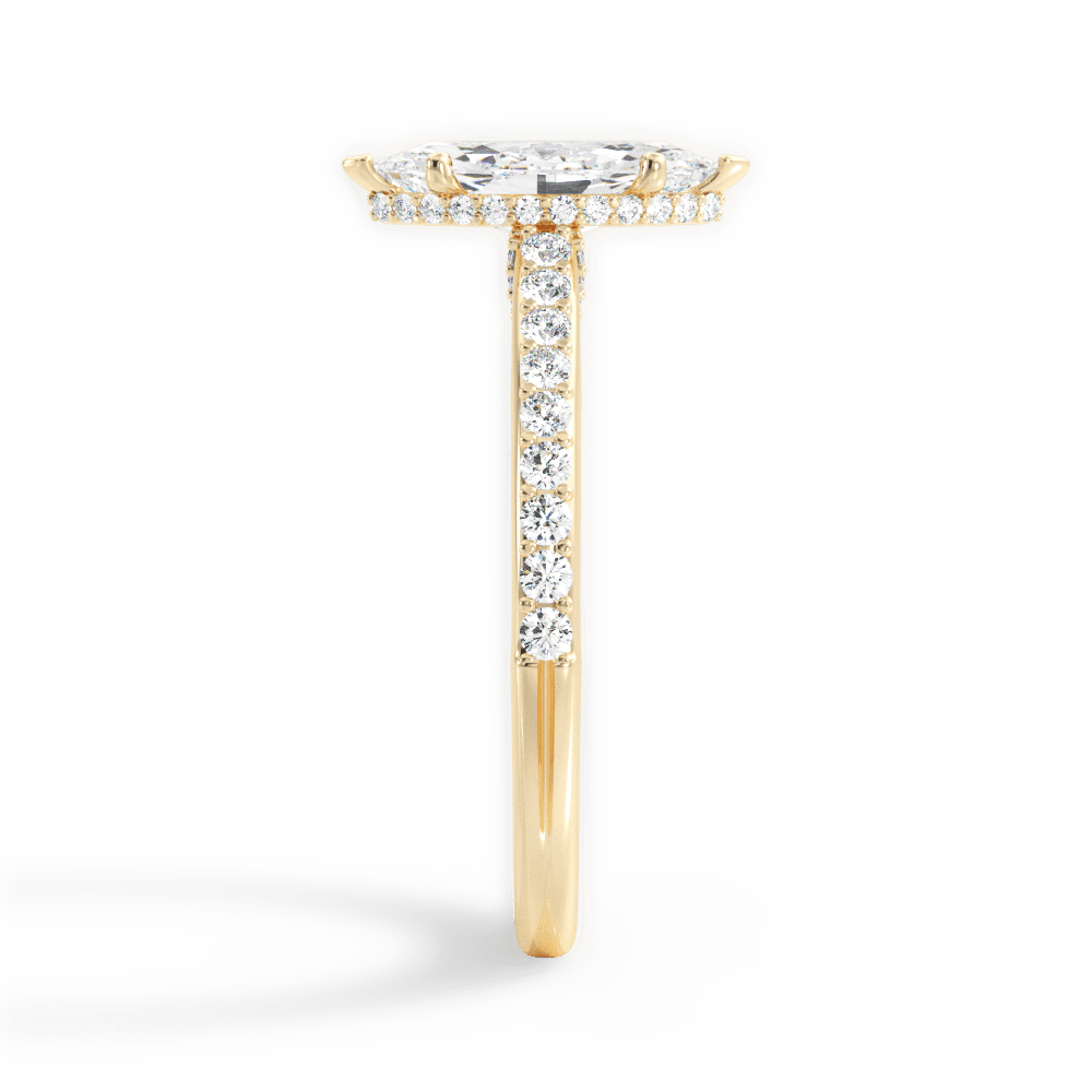 14kt Yellow Gold/18kt Yellow Gold/marquise/perspective