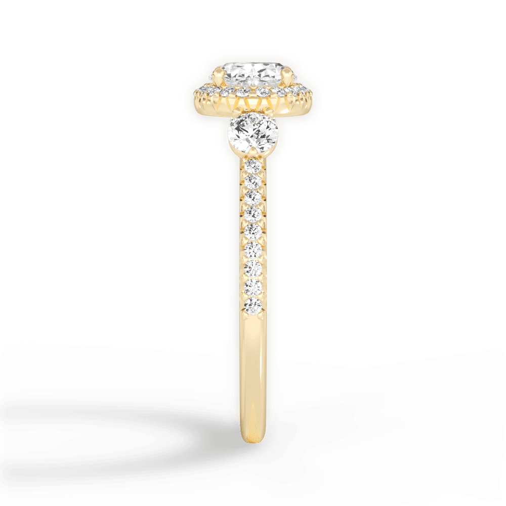 14kt Yellow Gold/18kt Yellow Gold/oval/perspective