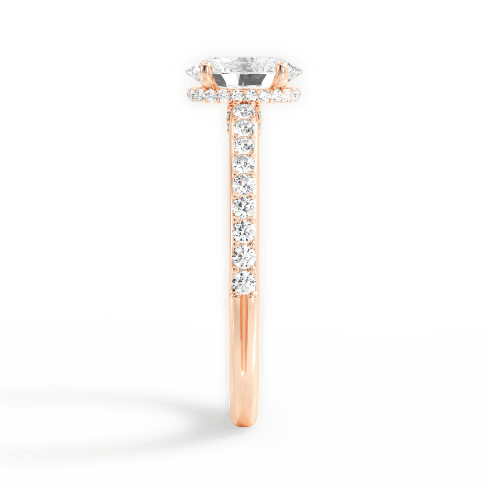 14kt Rose Gold/18kt Rose Gold/oval/perspective