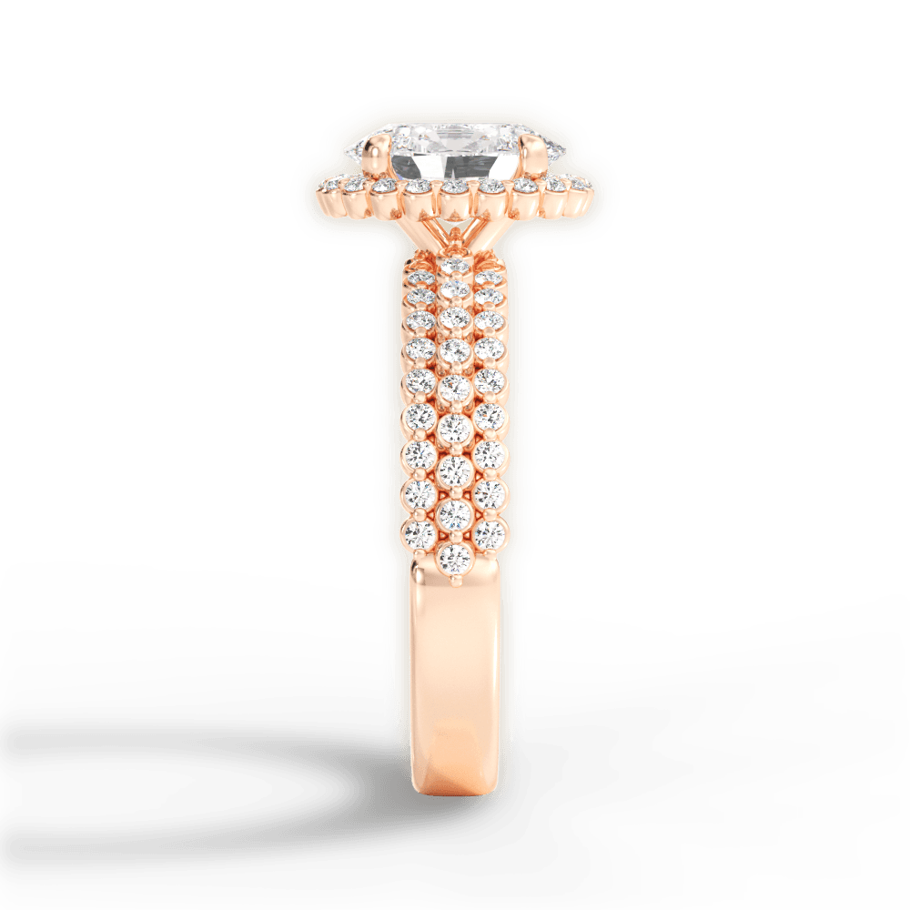 14kt Rose Gold/18kt Rose Gold/oval/perspective