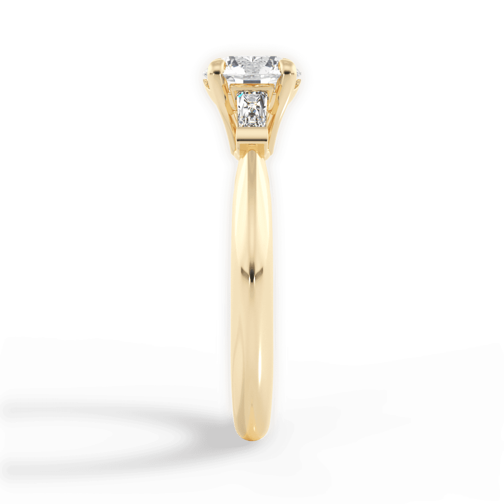 14kt Yellow Gold/18kt Yellow Gold/round/perspective